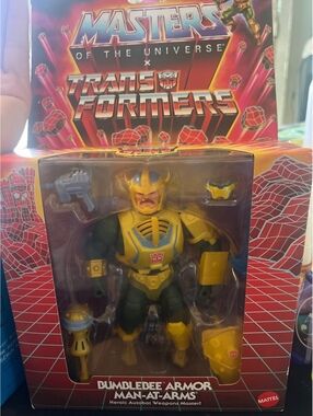 Mattel Masters of the Universe x Transformers Bumblebee Armor Man-At-Arms (New)